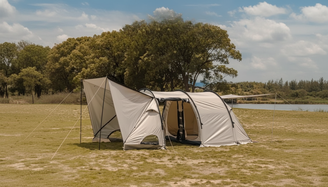 5–8 Person Double-Room Tunnel Tent for All-Weather Camping