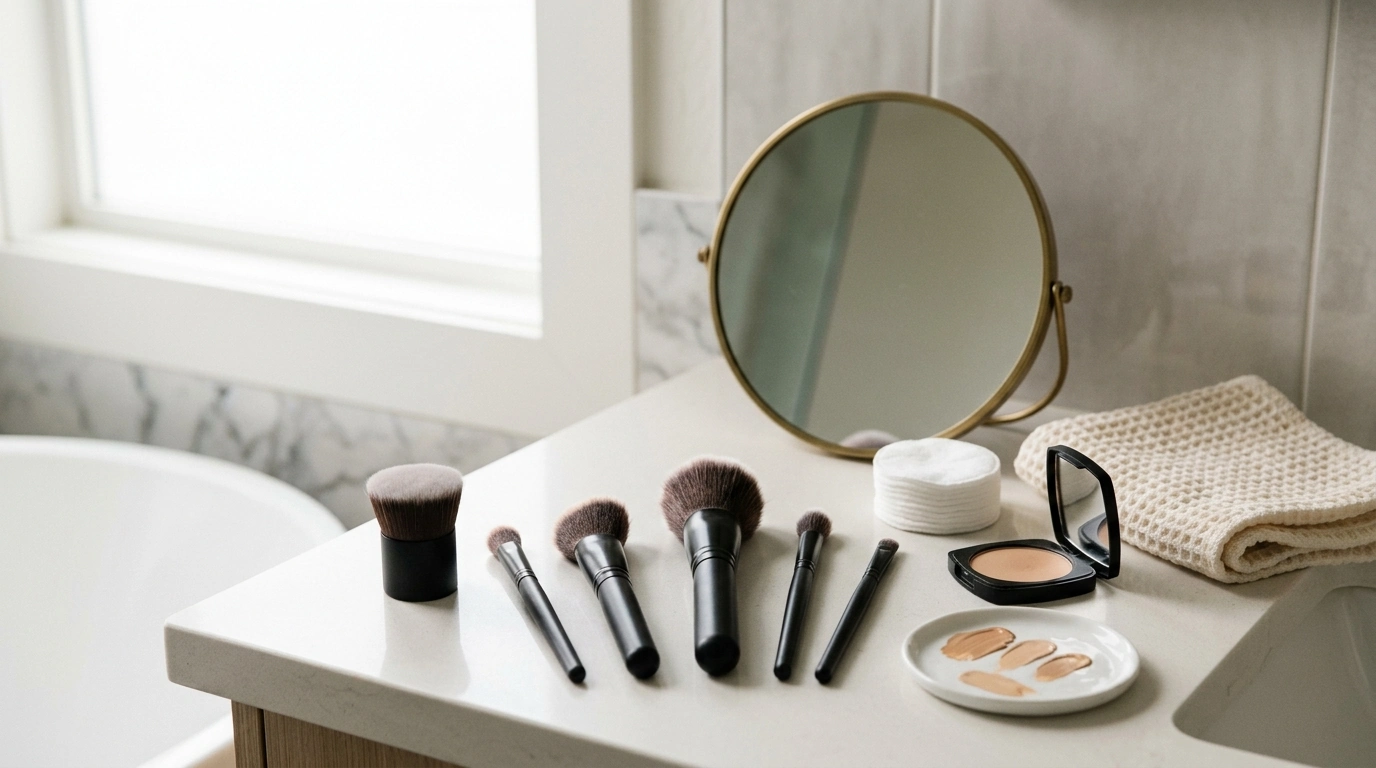 6-Piece Makeup Brush Set Guide: Base, Blush & Powder