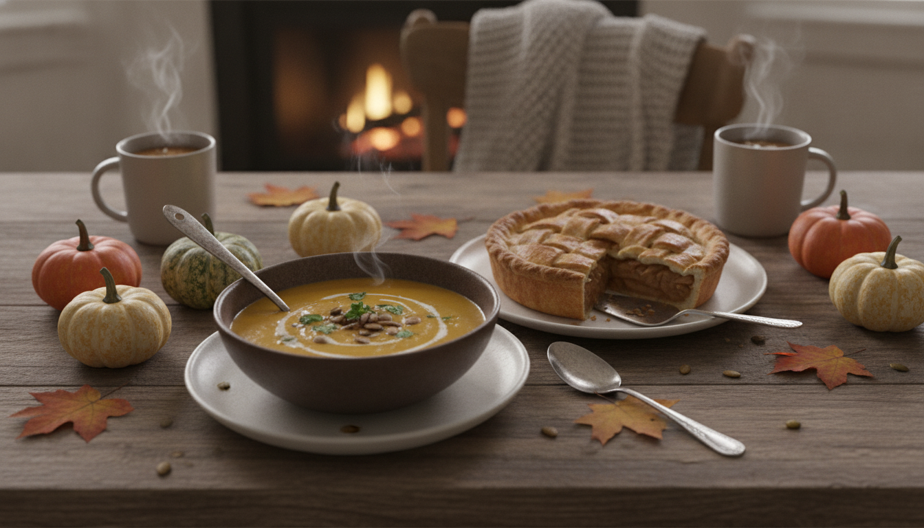 Cozy Fall Soup-to-Pie Dinner Plan (Digital Menu Bundle)