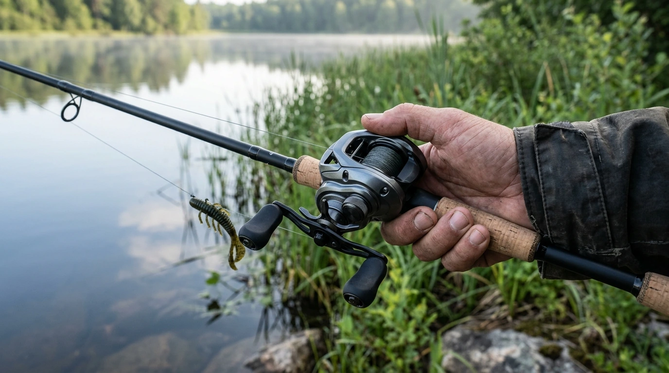 7.1:1 Ultra-Light Baitcaster: Magnetic Brakes, 11 lb Drag