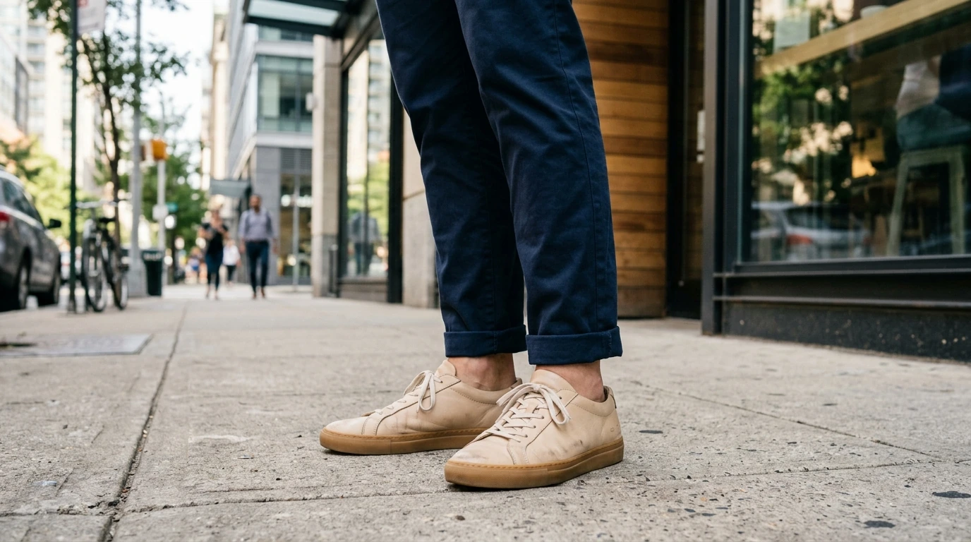 Diadora Men’s Beige Leather Sneakers: Style & Care