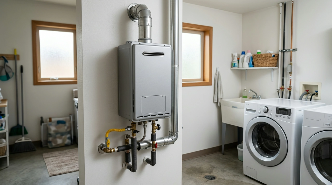 Natural Gas Tankless Water Heater: Size, Install, Save