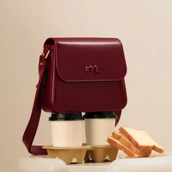 Red Ankara Saddle Bag: Soft Leather Day-to-Night Style
