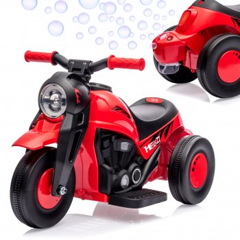 Kids’ Bubble Ride-On Motorcycle: Lights, Music, 3 Wheels