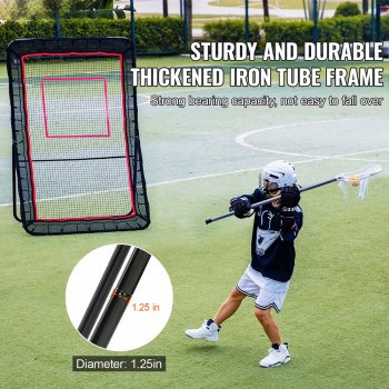 5x7 Lacrosse Rebounder Net: Adjustable Pitchback Guide